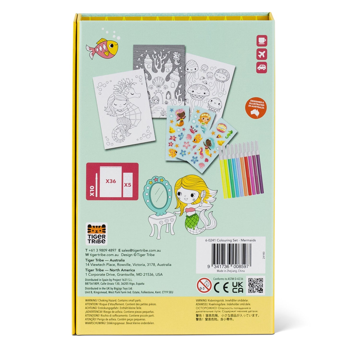 Colouring Set - Mermaids | Tiger Tribe