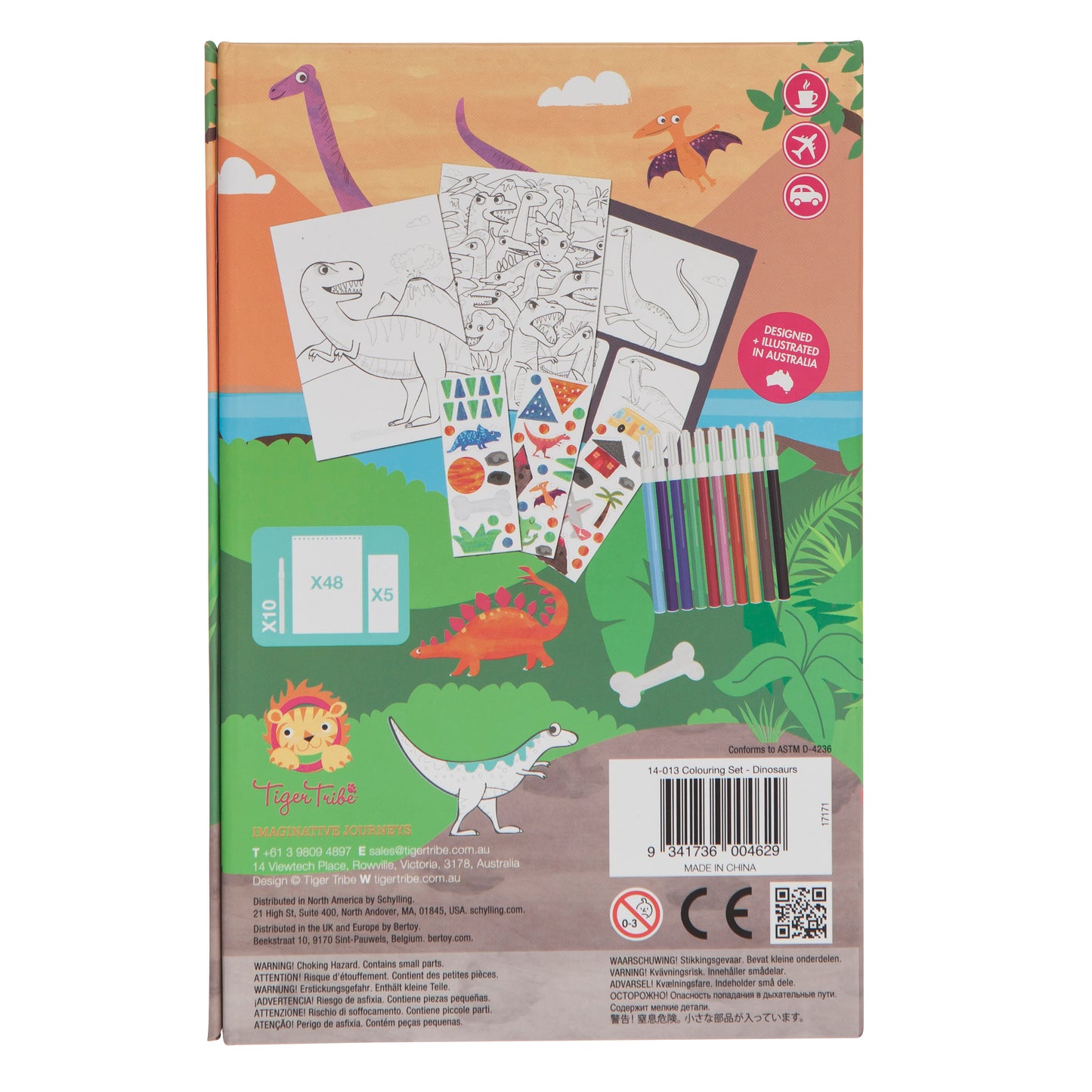 Colouring Set - Dinosaurs | Tiger Tribe