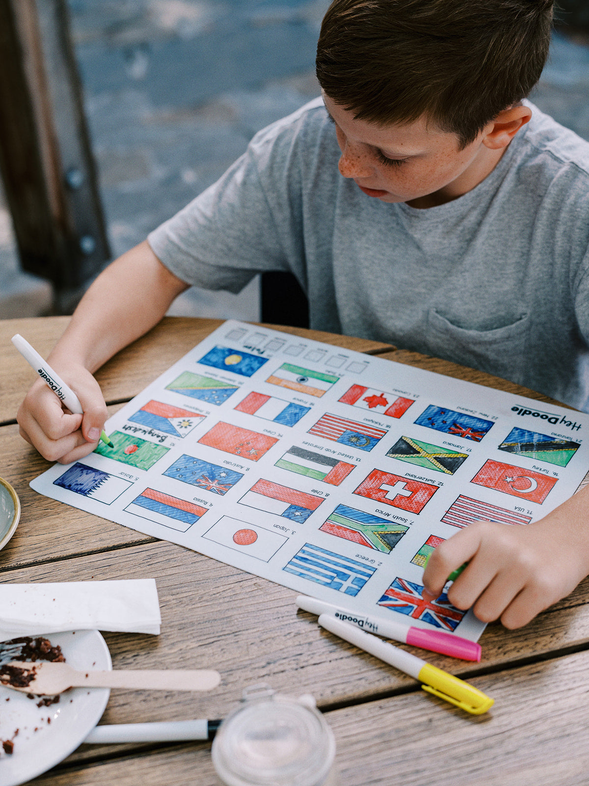 World Countries - Silicone Colouring Mat | Hey Doodle