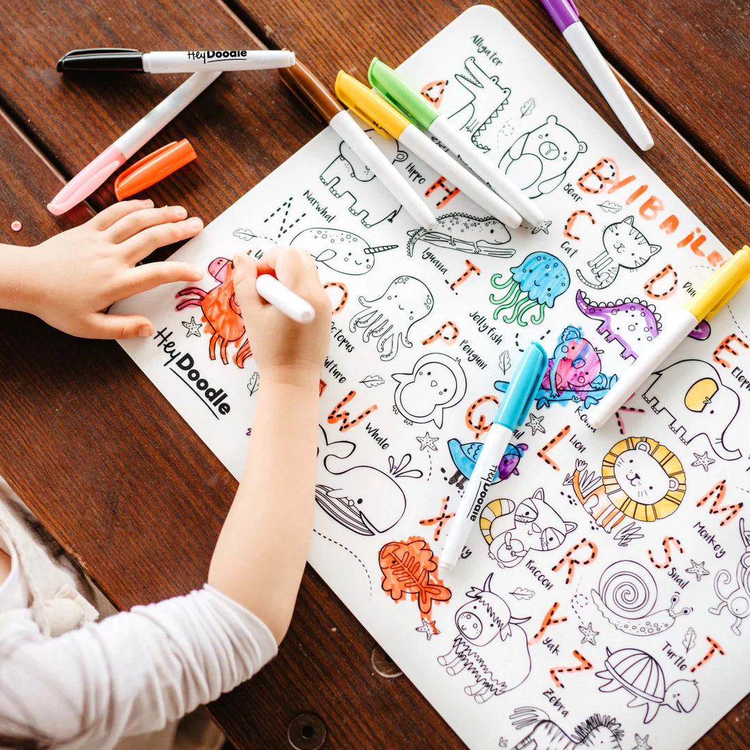 Into The Wild - Silicone Colouring Mat | Hey Doodle