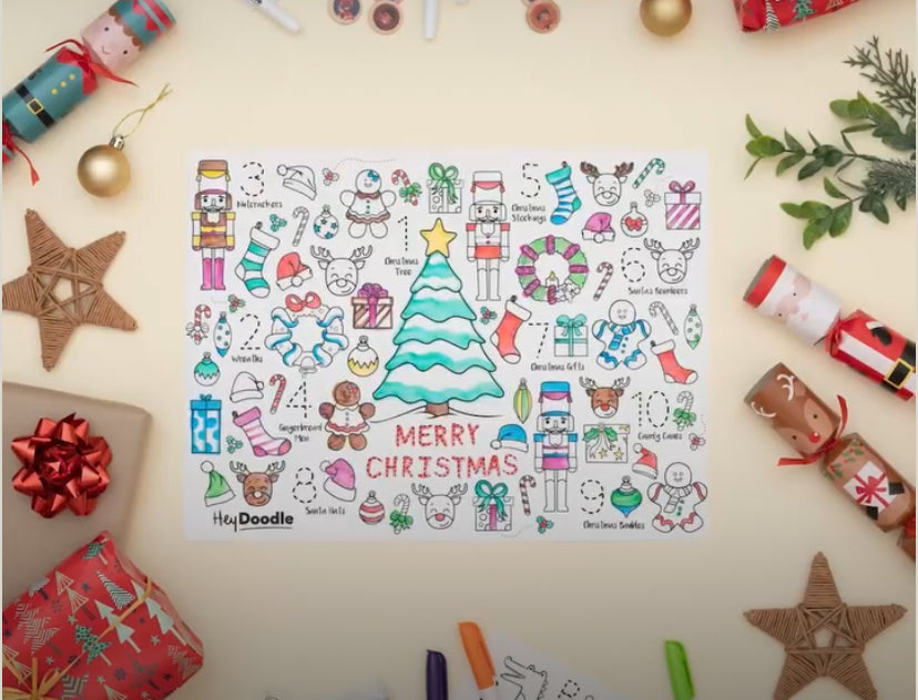 Jingle Bells - Silicone Colouring Mat | Hey Doodle