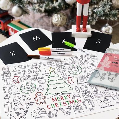 Jingle Bells - Silicone Colouring Mat | Hey Doodle