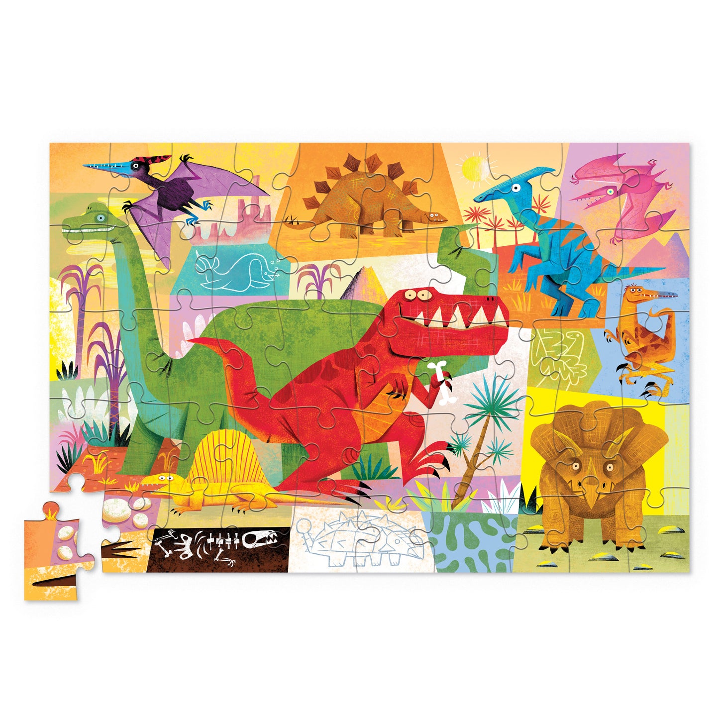 Tin Puzzle - Dino World | Crocodile Creek