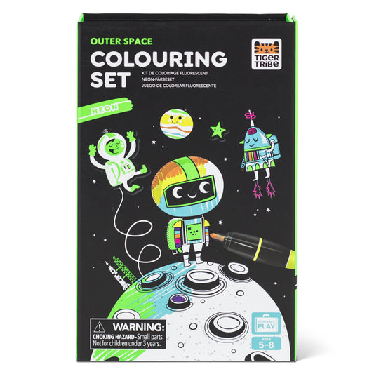 Neon Colouring Set - Outer Space | Tiger Tribe