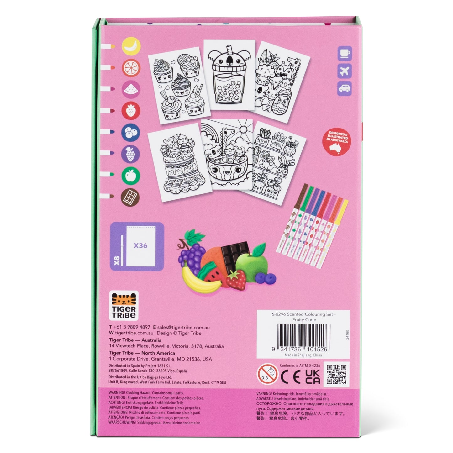 Scented Colouring Set - Fruity Cutie | Tiger Tribe