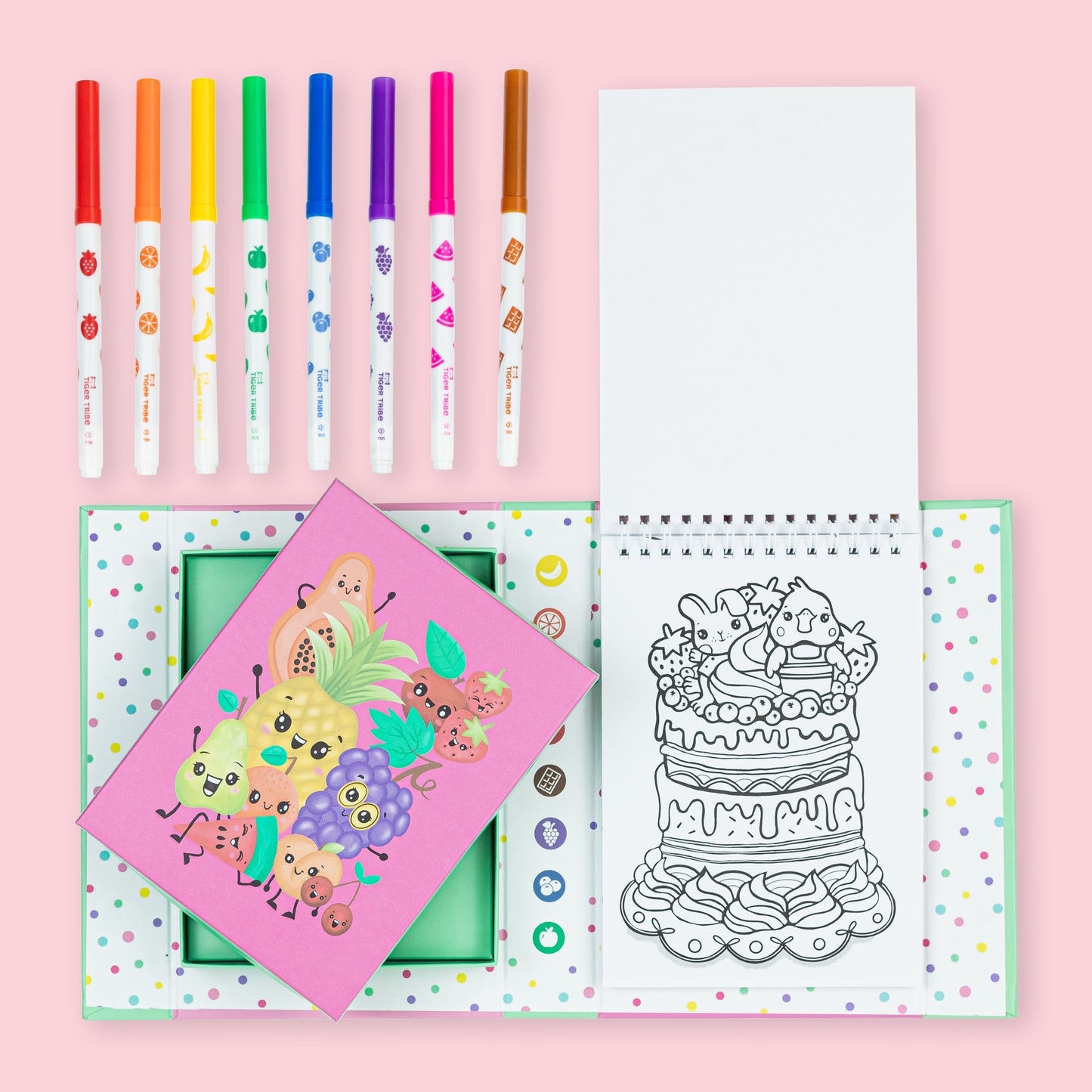 Scented Colouring Set - Fruity Cutie | Tiger Tribe