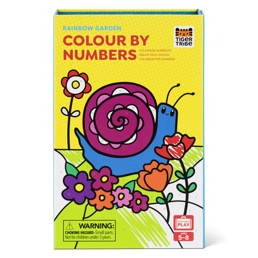 Colour by Numbers - Rainbow Garden | Tiger Tribe