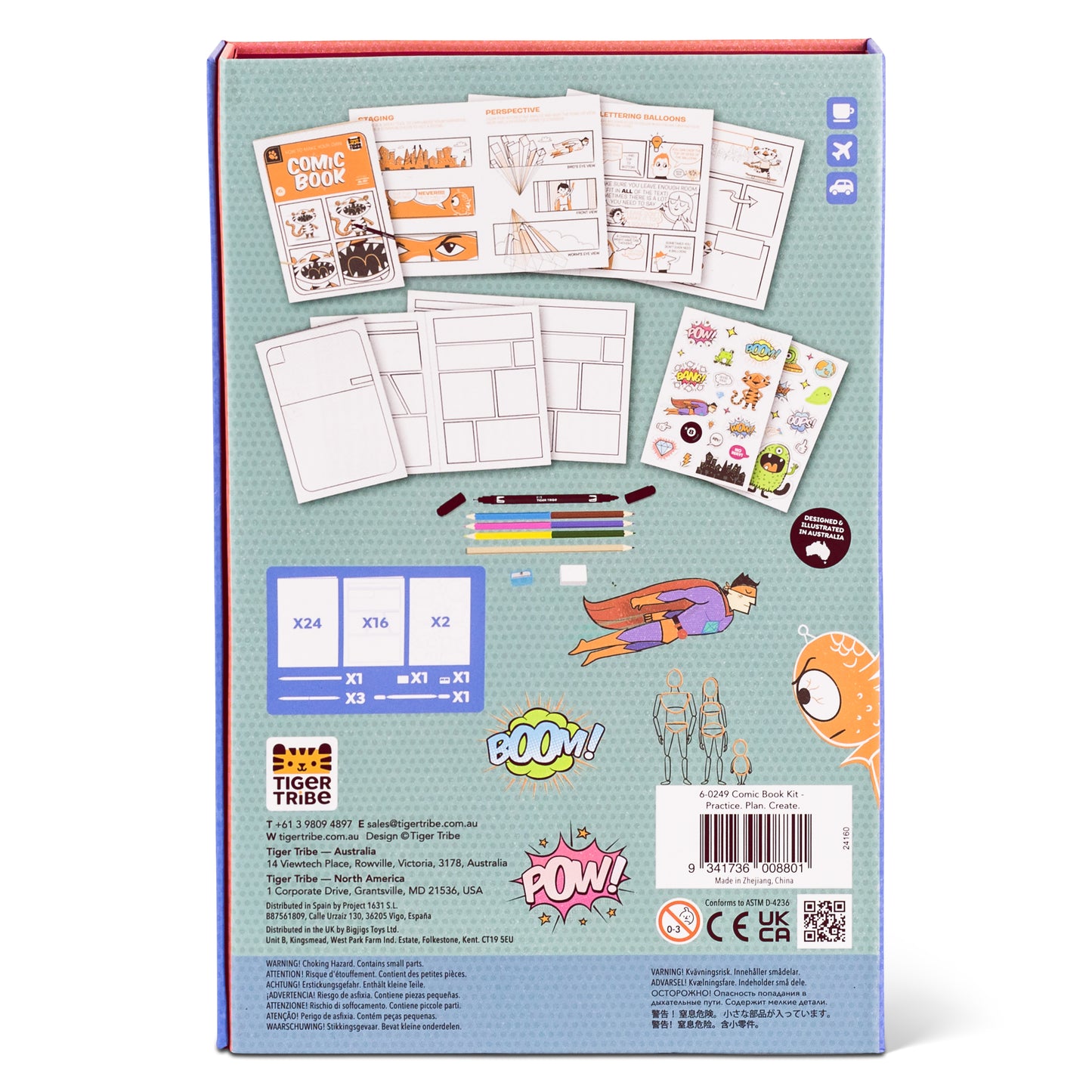 Comic Book Kit - Practice Plan Create | Tiger Tribe