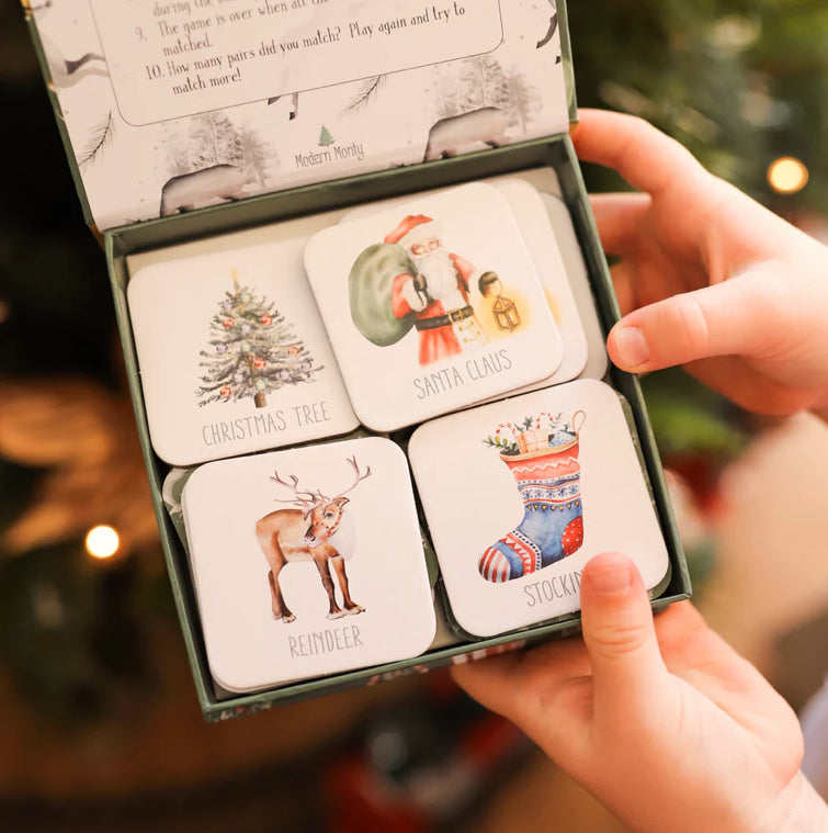 Memory Card Game - Christmas | Modern Monty