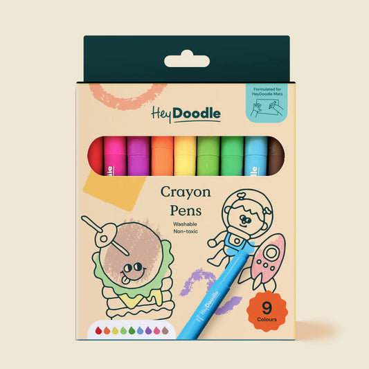 Washable Crayon Pens | Hey Doodle