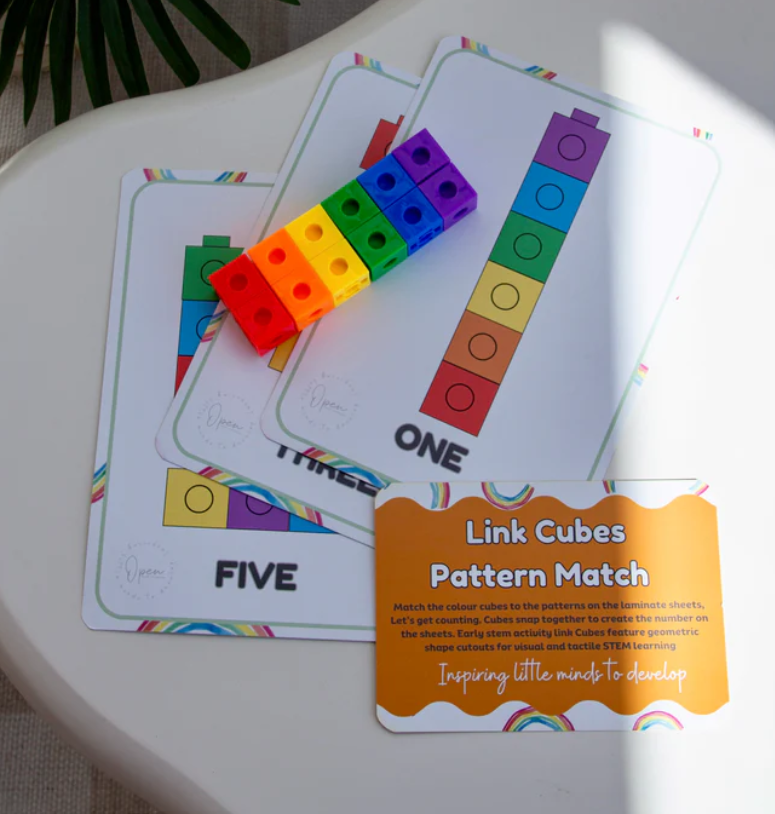 Busy Bag - Link Cube Match | Open Hand Learning
