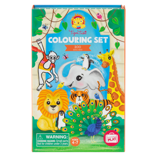 Colouring Set - Zoo | Tiger Tribe