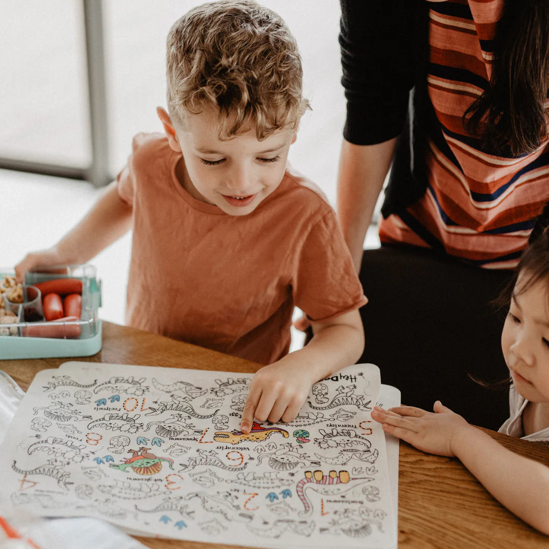 Dino Roar - Silicone Colouring Mat | Hey Doodle