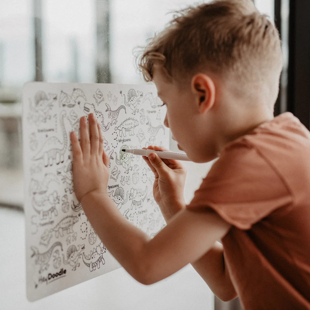 Dino Roar - Silicone Colouring Mat | Hey Doodle