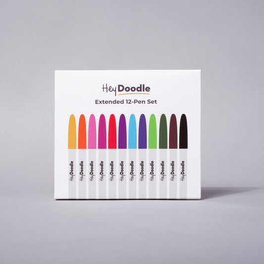 Standard Markers (12 Pack) | Hey Doodle