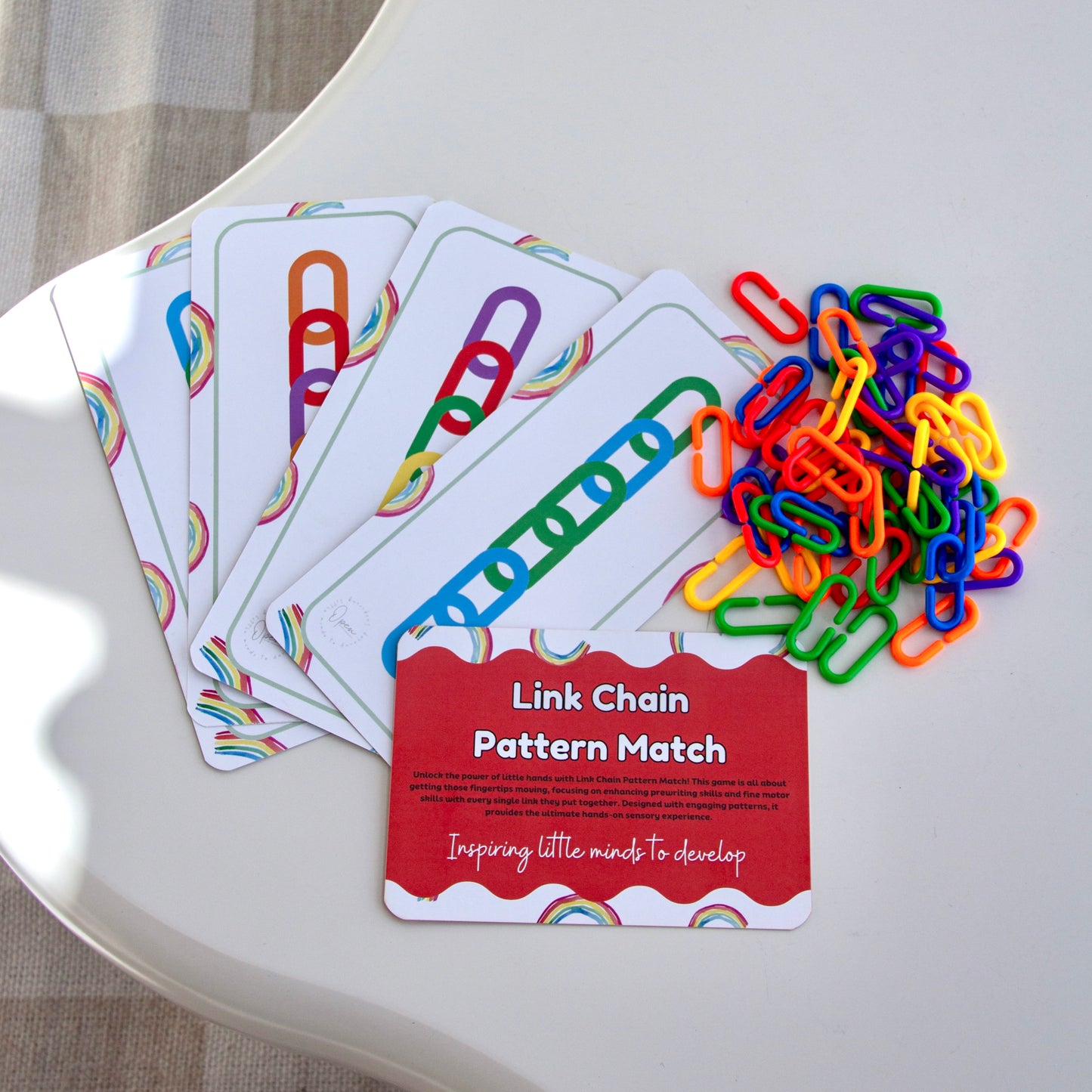 Busy Bag - Link Chain Patterns Match | Open Hand Learning