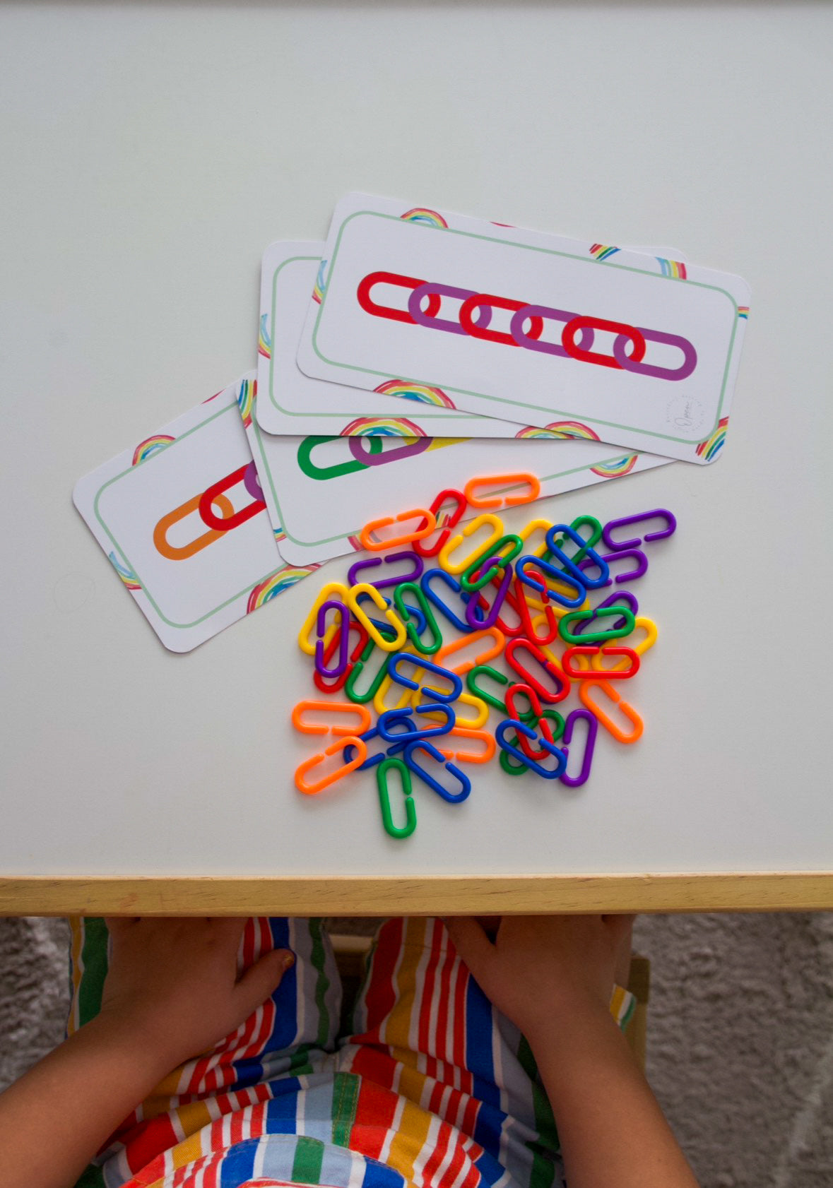 Busy Bag - Link Chain Patterns Match | Open Hand Learning