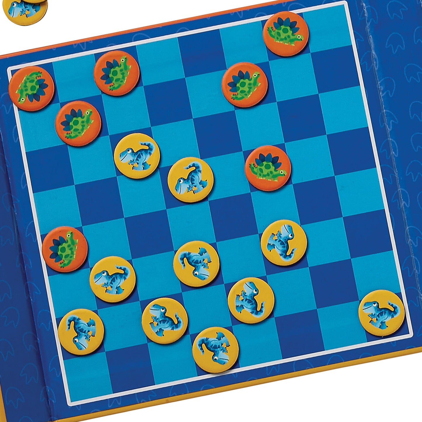 Magnetic Game - Tic Tac Toe & Checkers - Dino | Crocodile Creek