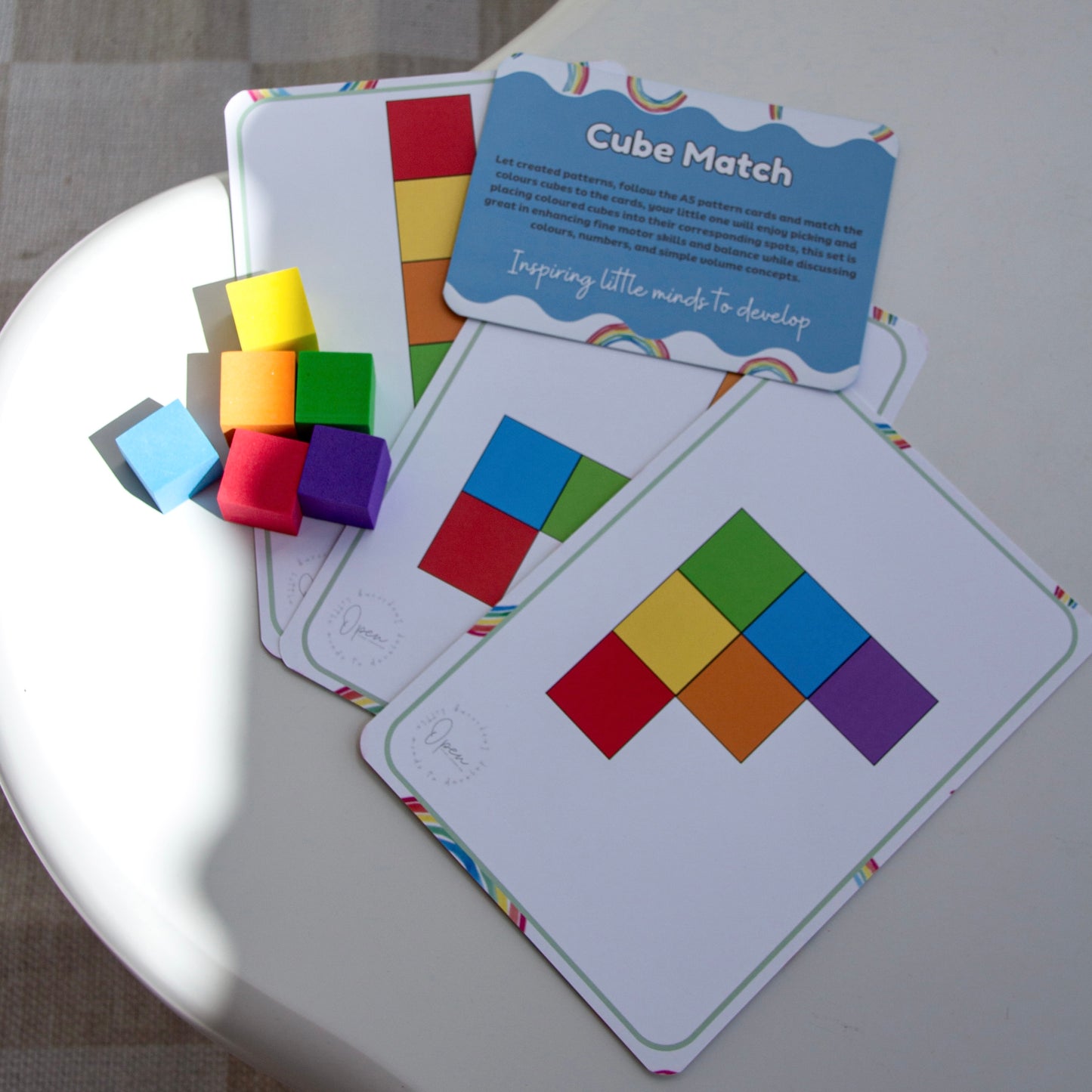 Busy Bag - Cube Match | Open Hand Learning