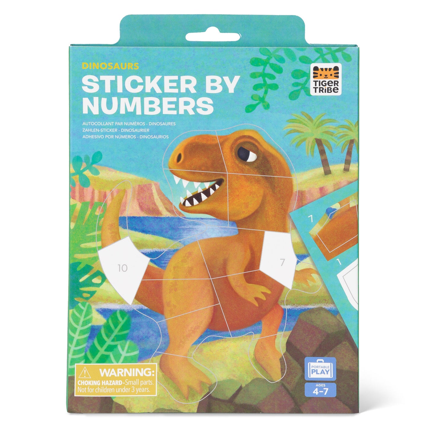 Sticker By Numbers - Dinosaurs | Tiger Tribe