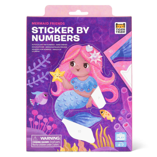 Sticker By Numbers - Mermaid Friends | Tiger Tribe