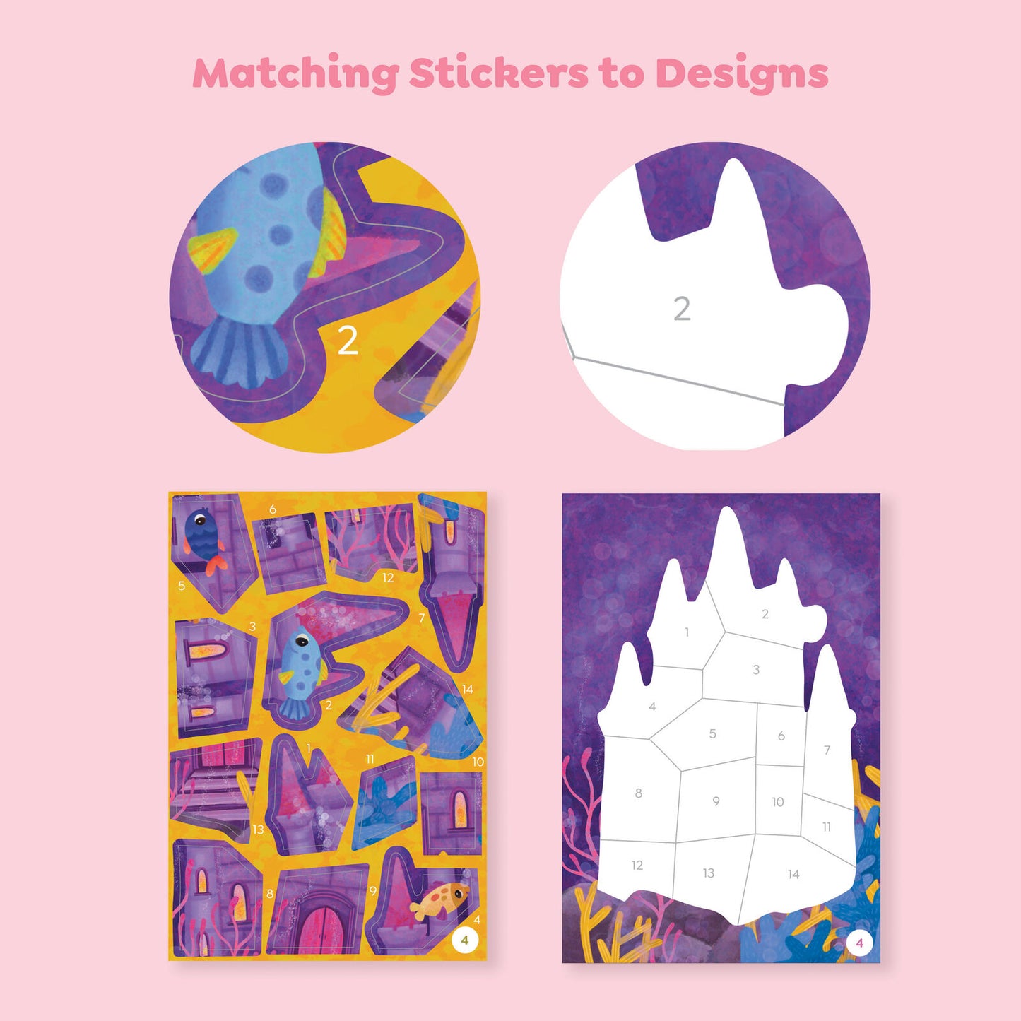 Sticker By Numbers - Mermaid Friends | Tiger Tribe