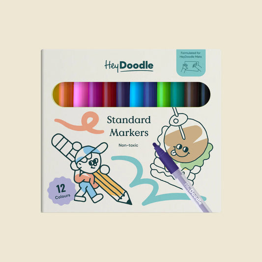 Standard Markers (12 Pack) | Hey Doodle