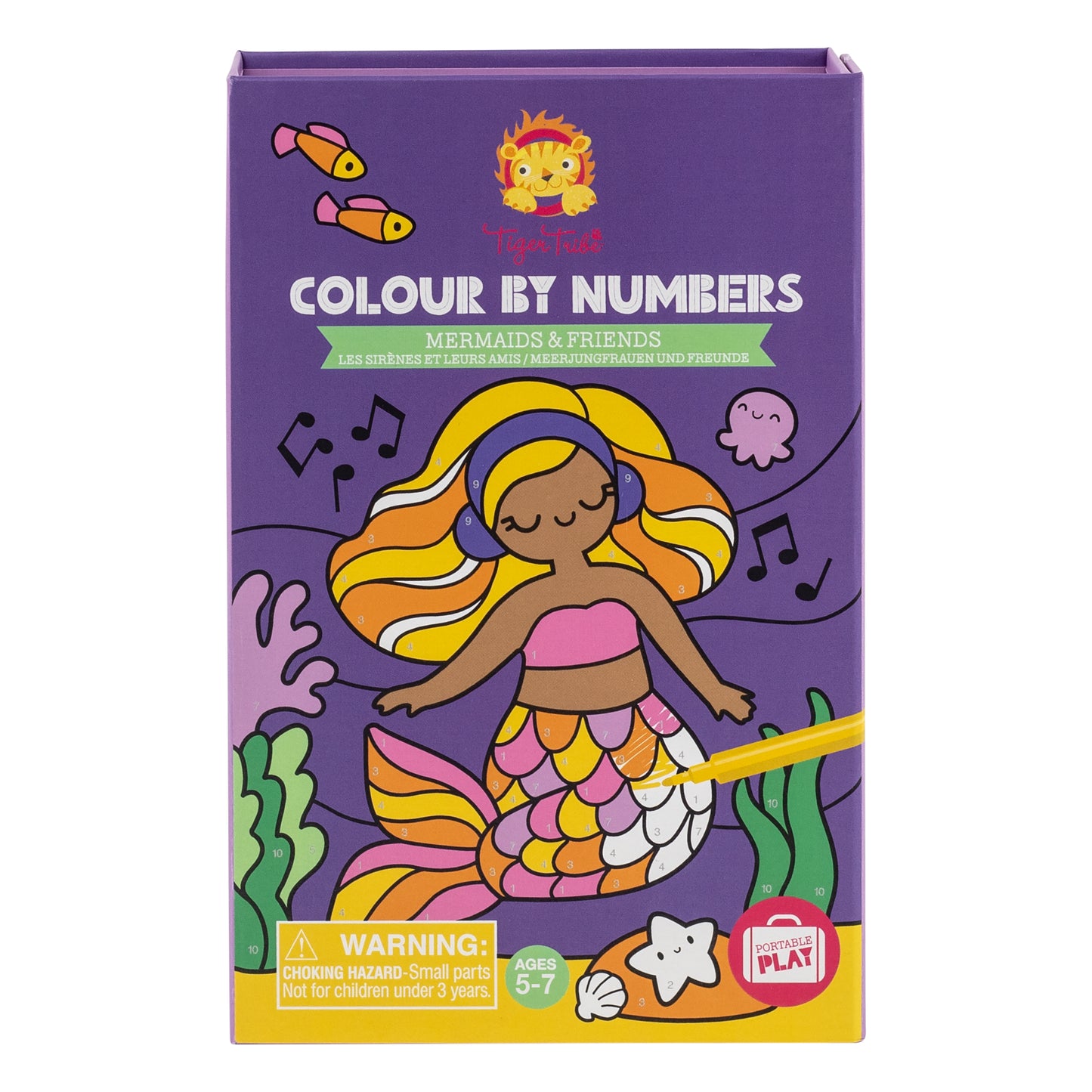 Colour by Numbers - Mermaids & Friends | Tiger Tribe