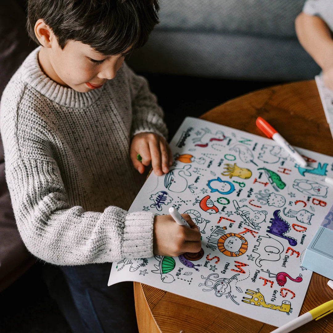 Into The Wild - Silicone Colouring Mat | Hey Doodle